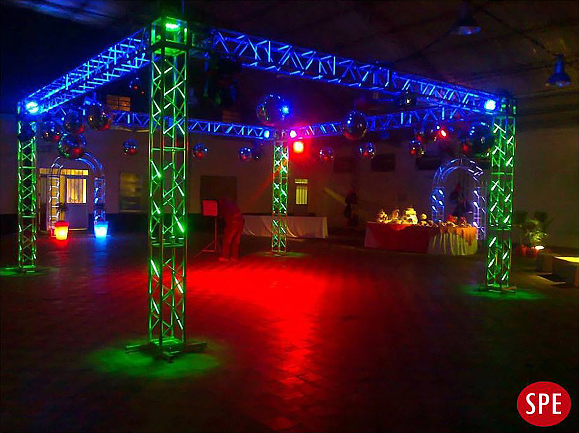 Ambientación para eventos, sonido y iluminación.